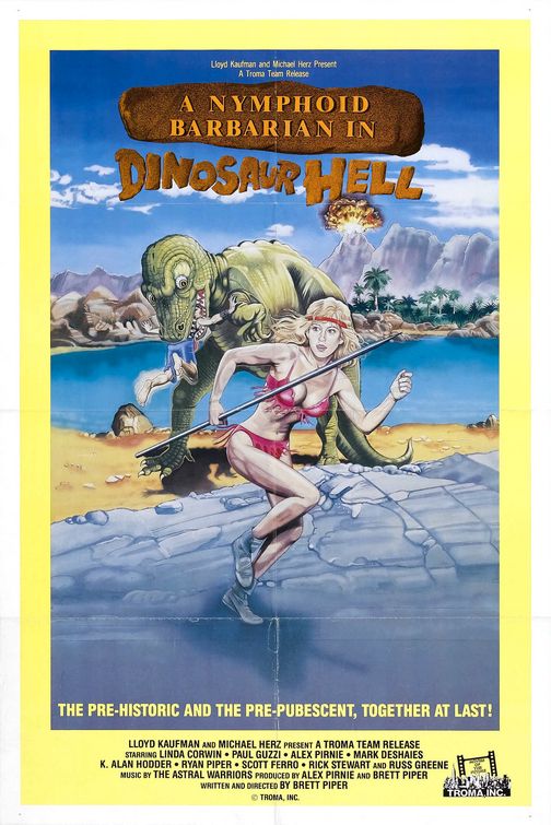 A Nymphoid Barbarian in Dinosaur Hell afişi