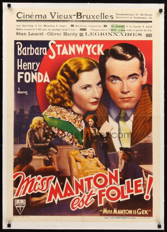 The Mad Miss Manton afişi