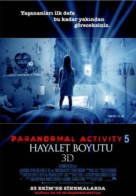 Paranormal Activity 5: Hayalet Boyutu afişi