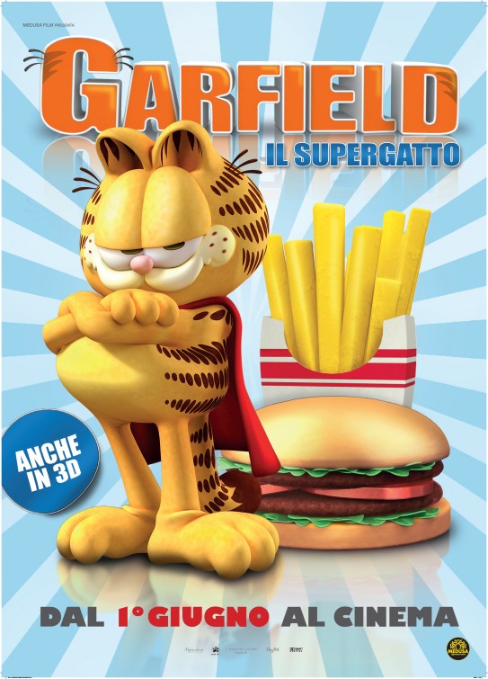 Garfield 3 Boyutlu Süper Kahraman afişi