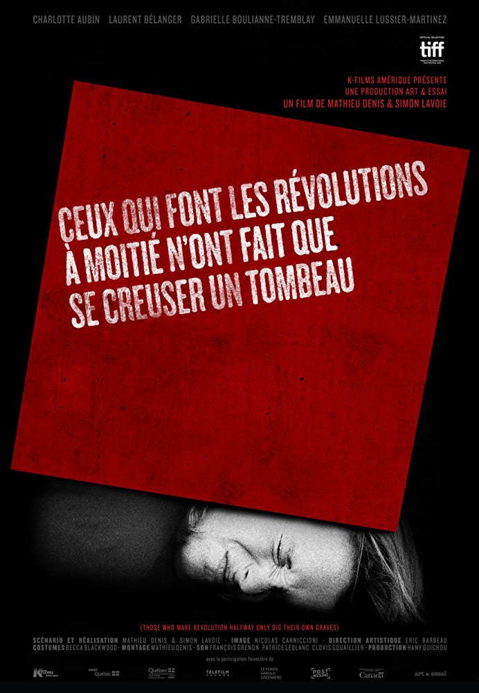 Ceux qui font les révolutions à moitié n'ont fait que se creuser un tombeau afişi