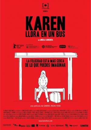 Karen llora en un bus afişi