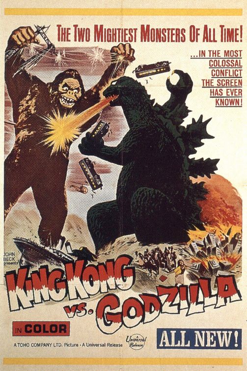 Kingu Kongu tai Gojira afişi