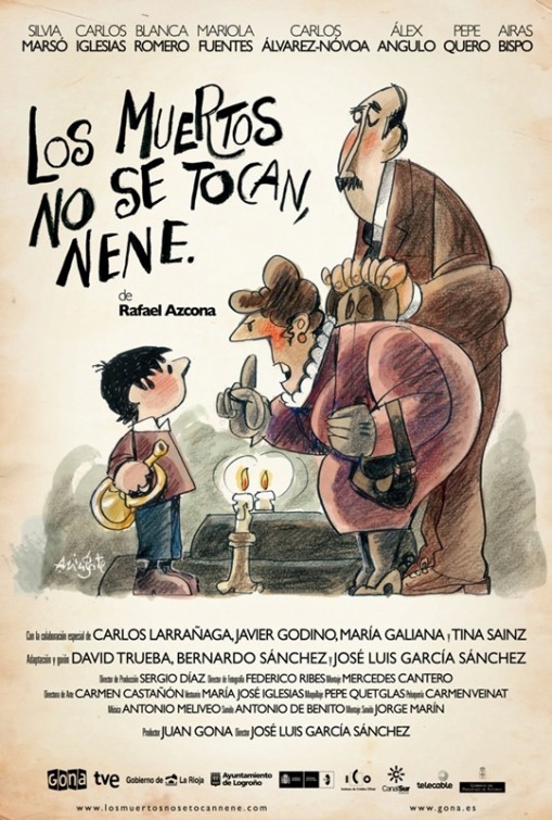 Los muertos no se tocan, nene afişi