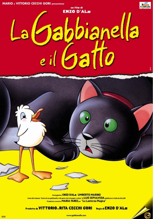 La gabbianella e il gatto afişi