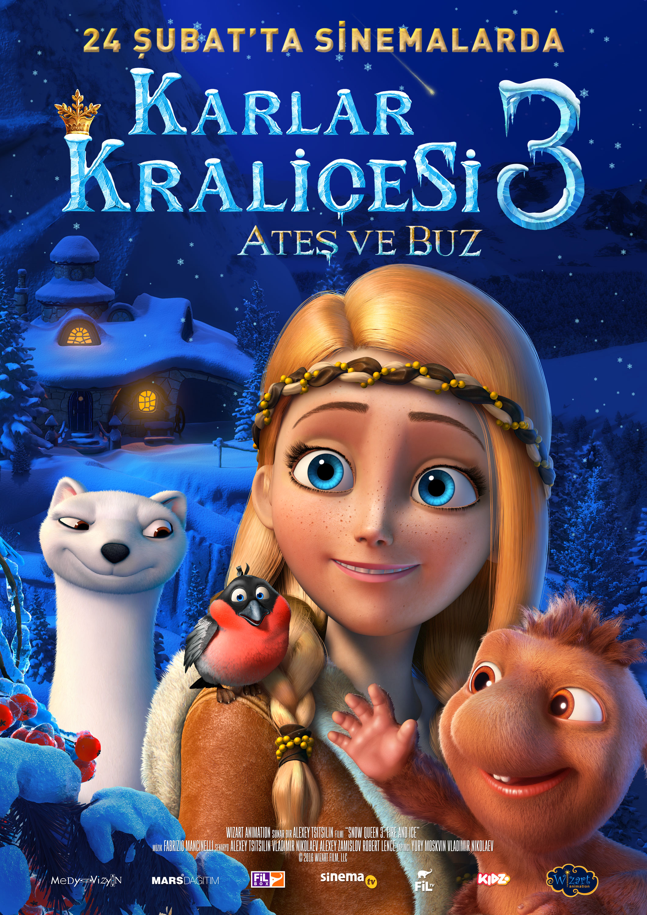 Karlar Kraliçesi 3: Ateş ve Buz afişi