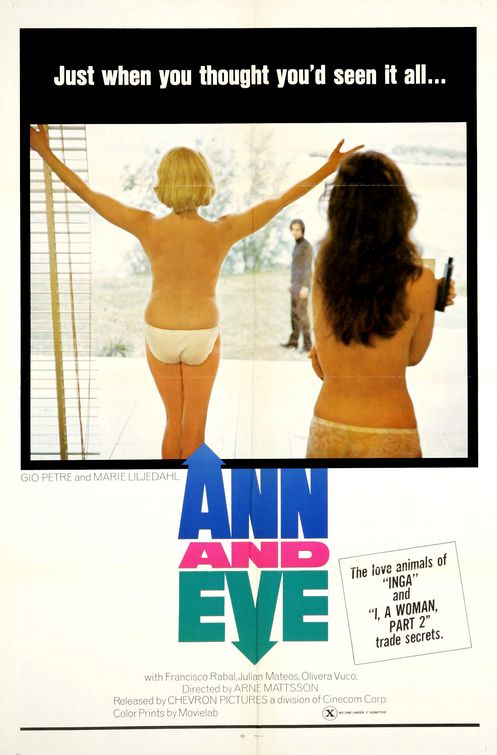Ann och Eve - de erotiska afişi