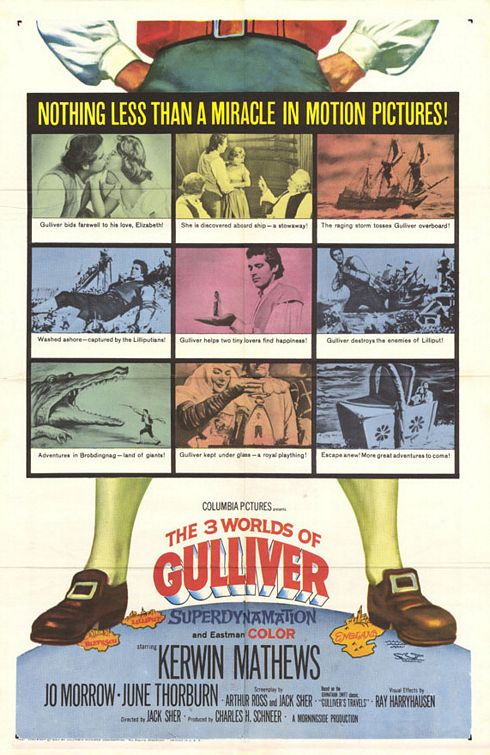 The 3 Worlds of Gulliver afişi