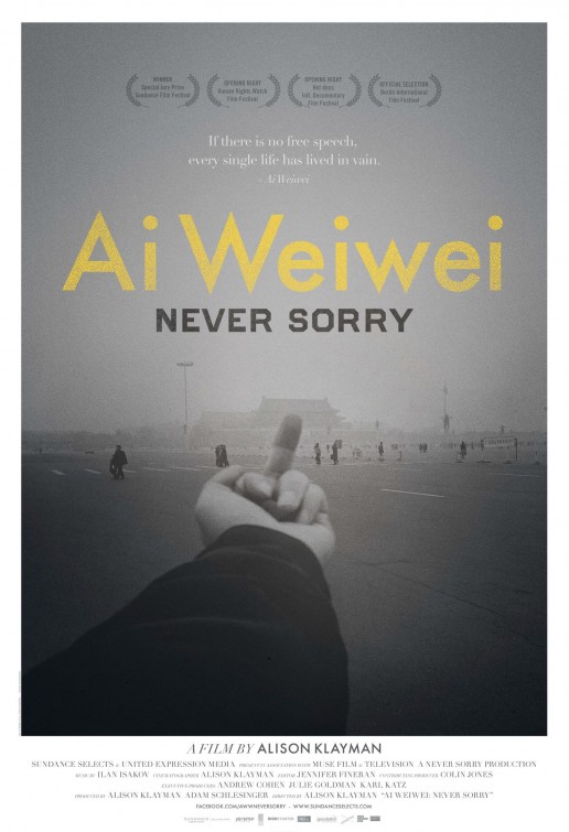 Ai Weiwei: Never Sorry afişi