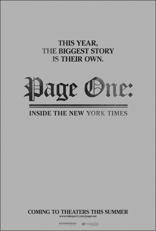 Page One: A Year Inside the New York Times afişi