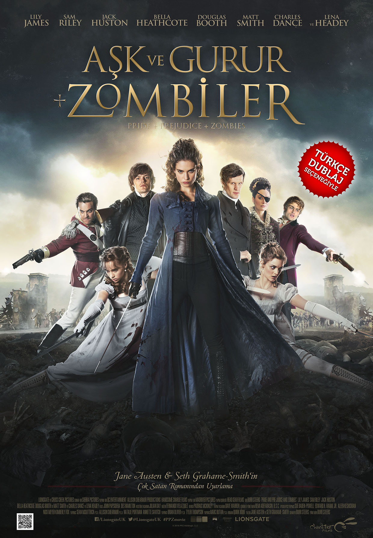 Aşk ve Gurur ve Zombiler afişi