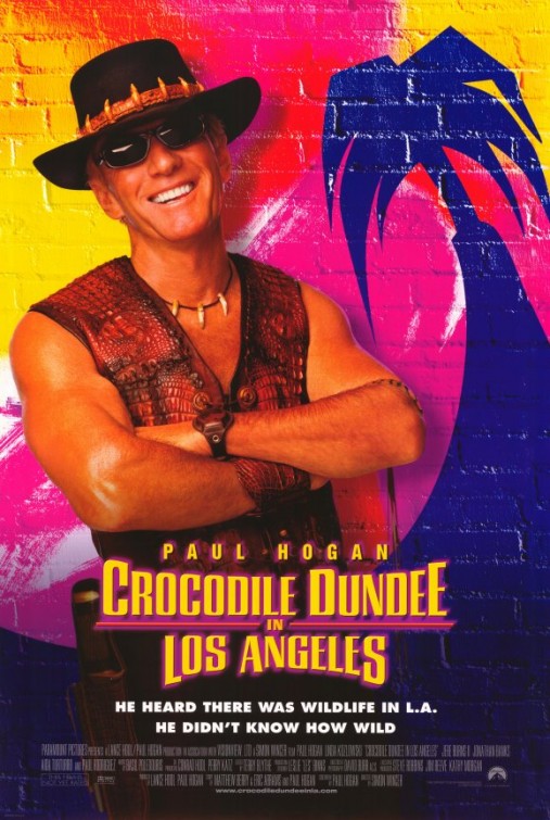 Timsah Dundee Los Angeles'ta afişi