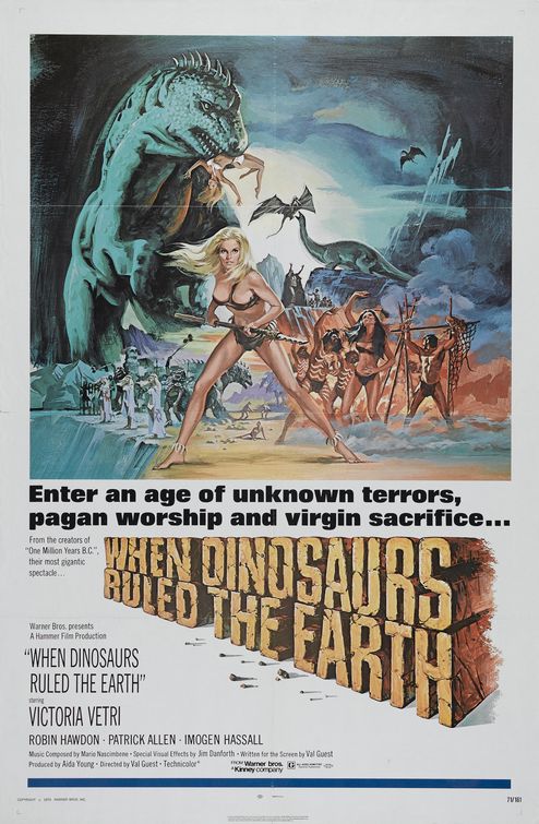 When Dinosaurs Ruled the Earth afişi