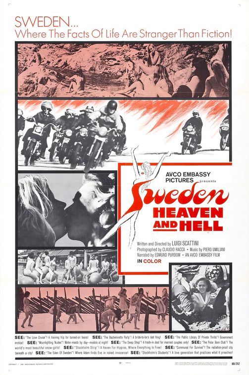 Svezia, inferno e paradiso afişi
