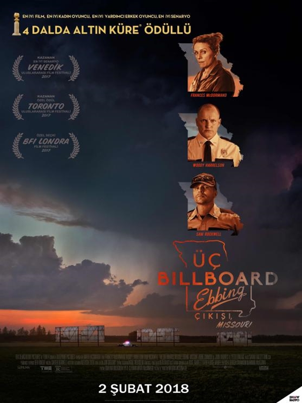 Üç Billboard Ebbing Çıkışı, Missouri afişi