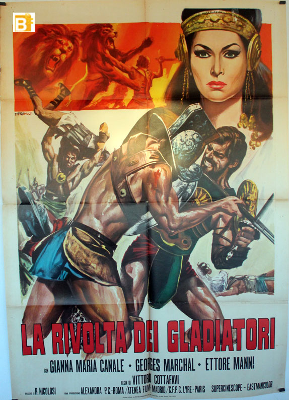 La rivolta dei gladiatori afişi