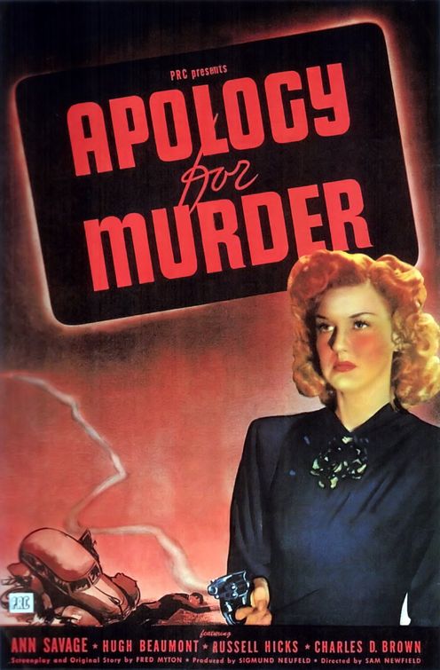 Apology for Murder afişi
