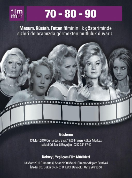 70-80-90, Masum, Küstah, Fettan afişi