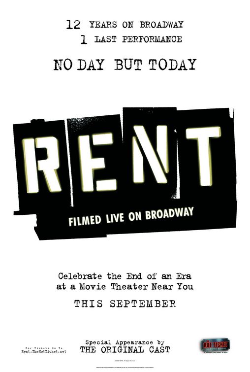 Rent: Filmed Live on Broadway afişi
