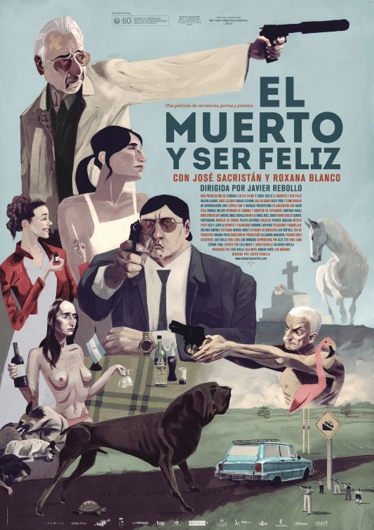 El muerto y ser feliz afişi
