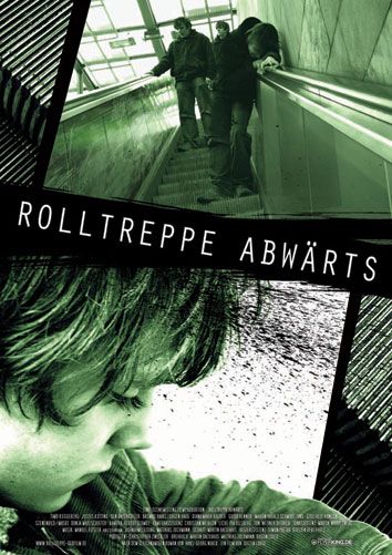 Rolltreppe abwärts afişi