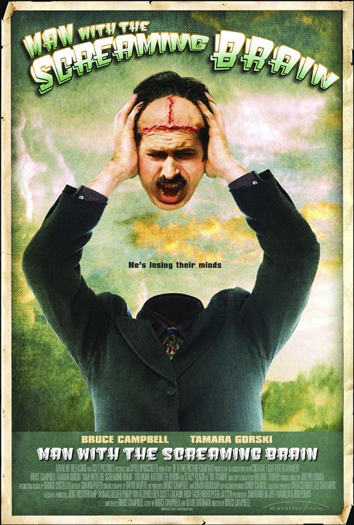 Man with the Screaming Brain afişi