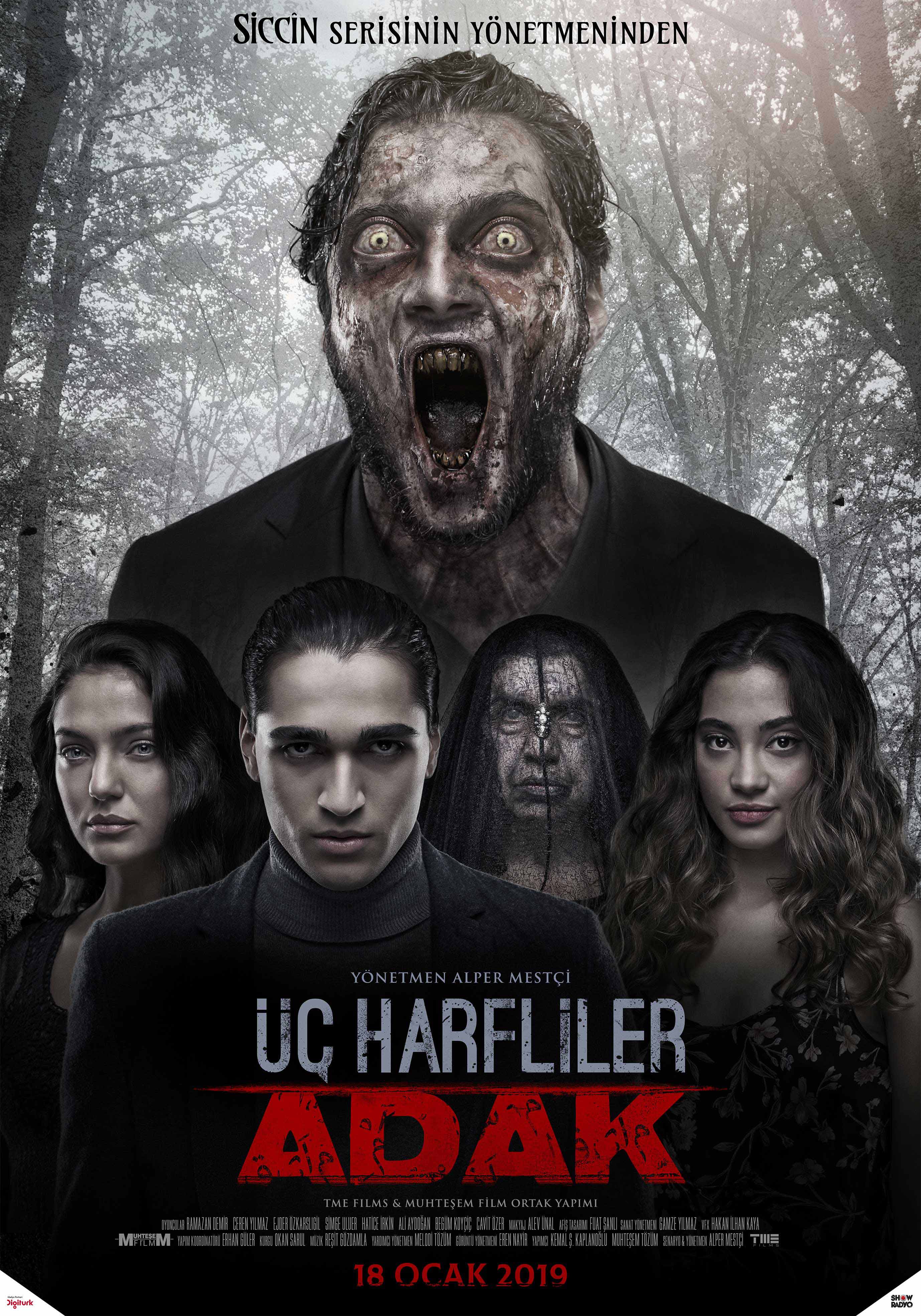 Üç Harfliler: Adak afişi