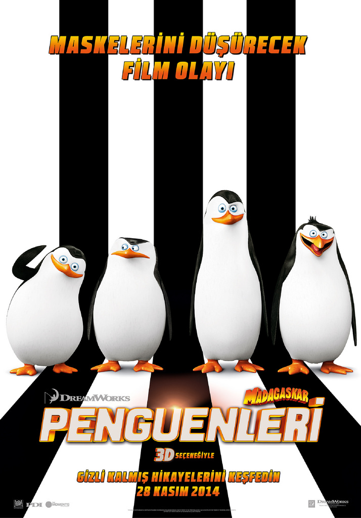 Madagaskar Penguenleri afişi