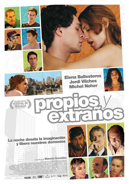 Propios y extraños afişi