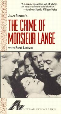 Le crime de Monsieur Lange afişi