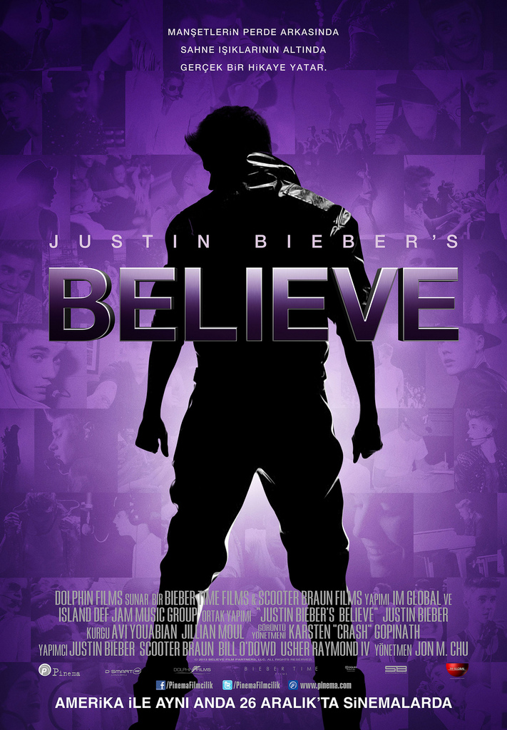Justin Bieber's Believe afişi