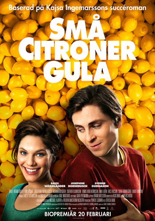 Små citroner gula afişi